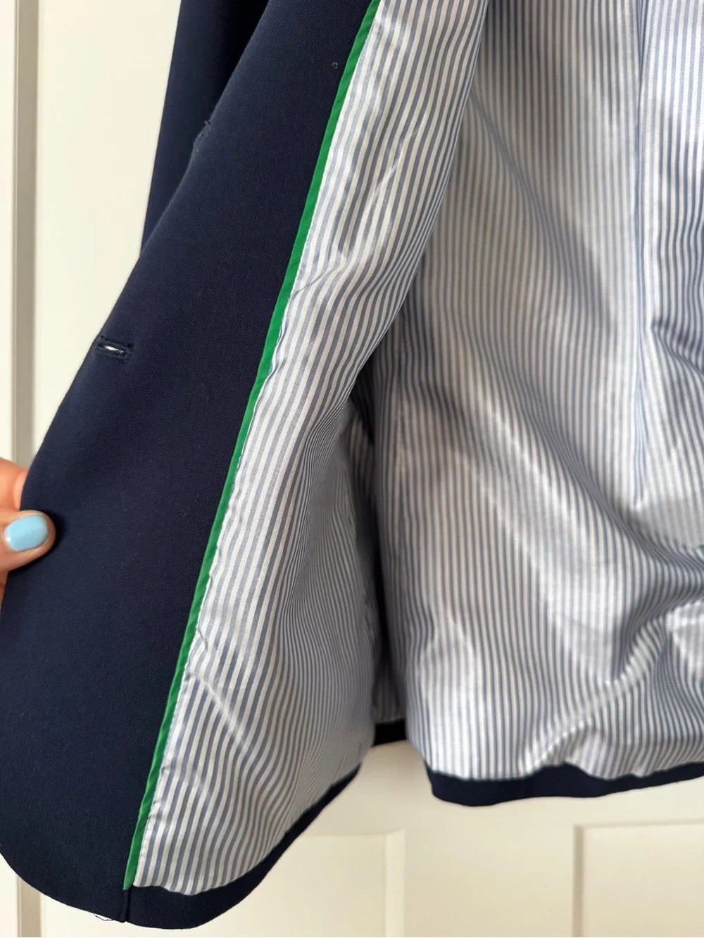 J. Crew Navy Blazer with Gold Buttons